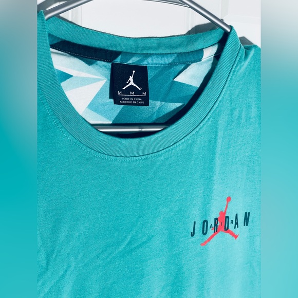 Nike Jordan Retro T-Shirt (655836-405) Light Green Men’s Sz Medium #6 - Picture 5 of 8